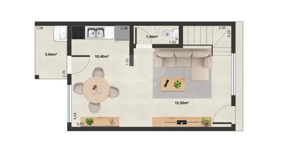 Casa de Condomínio com 2 Quartos à venda, 70m² no Morada da Granja, Barra Mansa