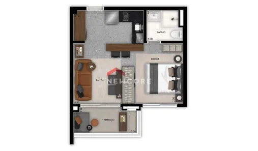 Kitnet à venda, 37m² no Jardim Paulista, São Paulo