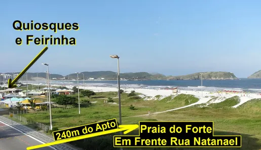 Apartamento com 1 Quarto para alugar, 24m² no Algodoal, Cabo Frio
