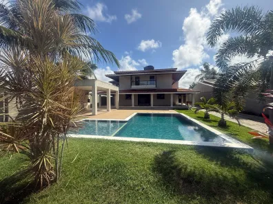 Casa de Condomínio com 4 Quartos para venda ou aluguel, 500m² no Busca Vida (Abrantes), Camaçari