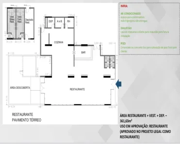 Loja / Salão / Ponto Comercial para venda ou aluguel, 361m² no Tamboré, Santana de Parnaíba