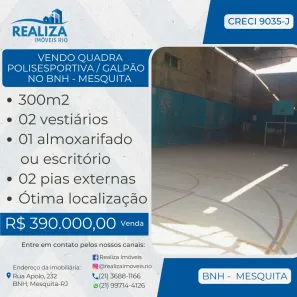 Galpão / Depósito / Armazém com 1 Quarto à venda, 300m² no BNH, Mesquita