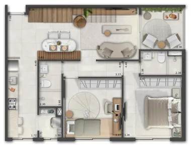 Cobertura com 3 Quartos à venda, 158m² no Itaipava, Petrópolis