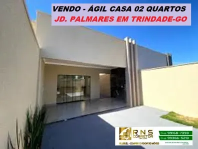 Casa de Vila com 2 Quartos à venda, 80m² no Setor Palmares, Trindade