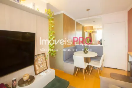 Apartamento com 2 Quartos para alugar, 45m² no Santo Amaro, São Paulo