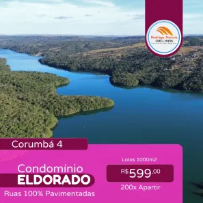 Terreno / Lote / Condomínio à venda, 1000m² no Centro, Corumbá de Goiás