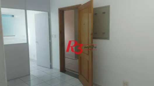 Conjunto Comercial / Sala para alugar, 115m² no Gonzaga, Santos