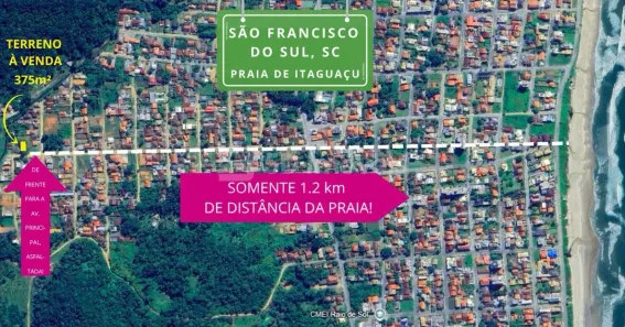 Terreno / Lote / Condomínio à venda, 378m² no Do Ubatuba, São Francisco do Sul