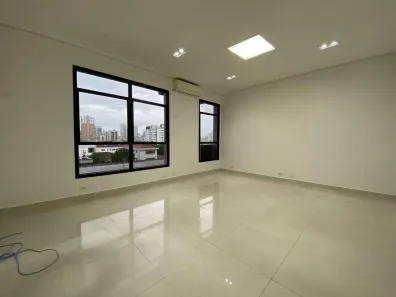 Conjunto Comercial / Sala para alugar, 62m² no Vila Mathias, Santos