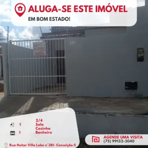 Casa com 2 Quartos para alugar, 10m² no Conceição, Feira de Santana