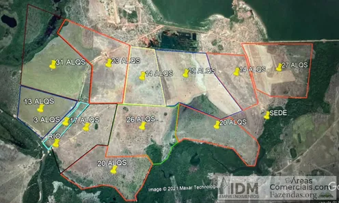 Terreno / Lote / Condomínio à venda, 18800000m² no Centro, Formoso do Araguaia