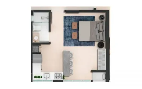 Flat com 1 Quarto à venda, 34m² no Anita Garibaldi, Joinville
