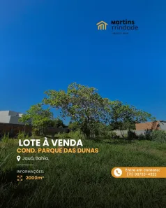 Terreno / Lote / Condomínio à venda, 2000m² no Jauá (Abrantes), Camaçari