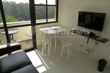 Flat com 1 Quarto para alugar, 45m² no Paraíso do Morumbi, São Paulo