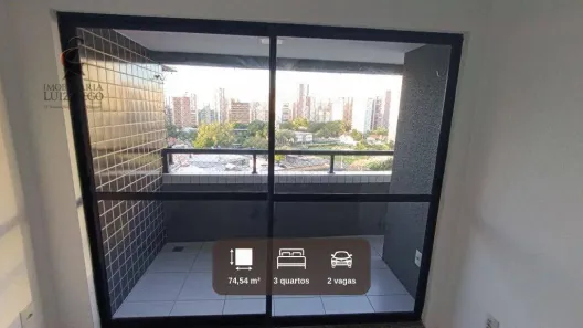 Apartamento com 3 Quartos para alugar, 75m² no Meireles, Fortaleza
