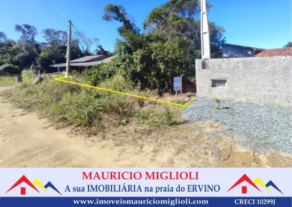 Terreno / Lote / Condomínio à venda, 375m² no Praia do Ervino, São Francisco do Sul