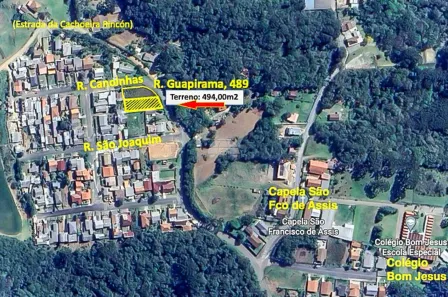 Terreno / Lote / Condomínio à venda, 494m² no Rondinha, Campo Largo