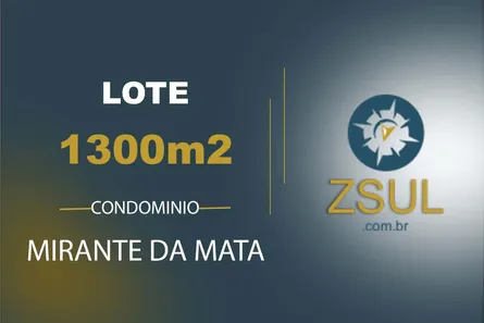 Terreno / Lote / Condomínio à venda, 1301m² no Mirante da Mata, Nova Lima
