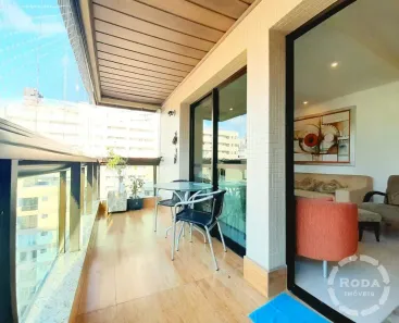 Apartamento com 3 Quartos para alugar, 110m² no José Menino, Santos