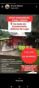 Fazenda / Sítio / Chácara com 3 Quartos à venda, 180m² no São Francisco de Assis, Esmeraldas