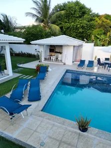 Casa de Condomínio com 4 Quartos para venda ou aluguel, 415m² no Busca Vida (Abrantes), Camaçari