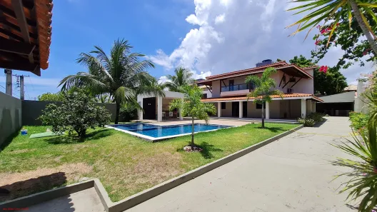 Casa de Condomínio com 4 Quartos para venda ou aluguel, 389m² no Busca Vida (Abrantes), Camaçari