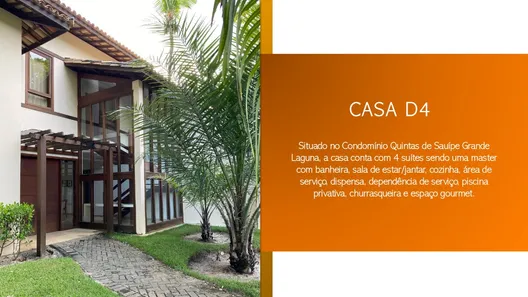 Casa de Condomínio com 4 Quartos à venda, 309m² no Porto Sauípe, Entre Rios