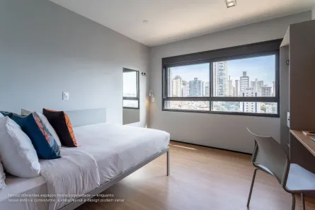 Apartamento com 1 Quarto para alugar, 24m² no Perdizes, São Paulo