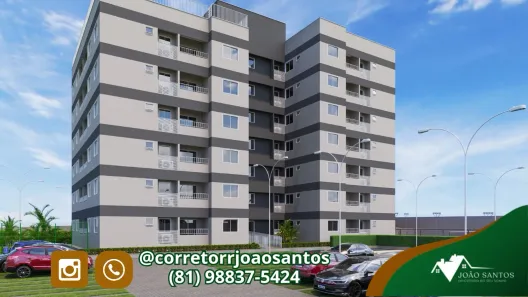 Apartamento com 2 Quartos à venda, 51m² no Capibaribe, São Lourenço da Mata