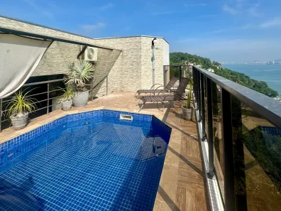 Cobertura com 5 Quartos para venda ou aluguel, 262m² no Mar e Céu, Guarujá