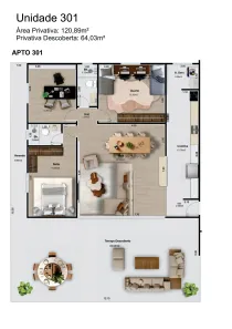 Cobertura com 3 Quartos à venda, 184m² no Itaúna, Saquarema