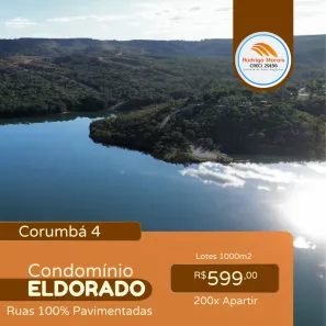 Terreno / Lote / Condomínio à venda, 1000m² no Centro, Corumbá de Goiás