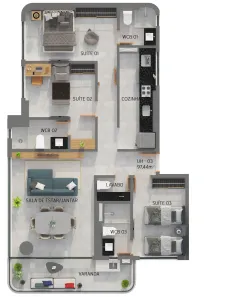 Apartamento com 3 Quartos à venda, 98m² no Jardim Oceania, João Pessoa