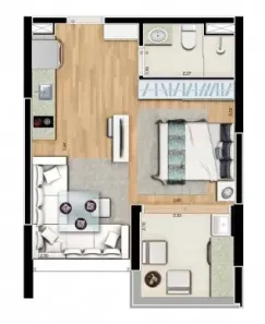 Loft com 2 Quartos à venda, 65m² no Jardim do Mar, São Bernardo do Campo