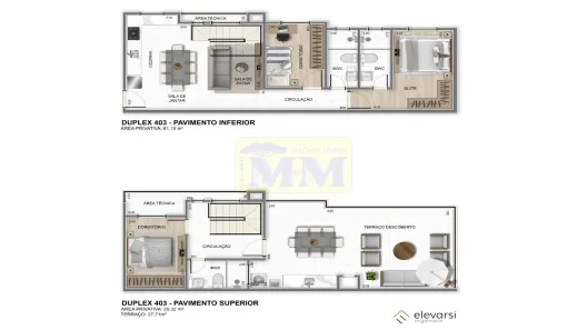 Apartamento com 2 Quartos à venda, 81m² no Emiliano Perneta, Pinhais