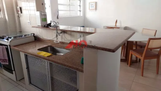 Apartamento com 2 Quartos para alugar, 55m² no Gonzaga, Santos