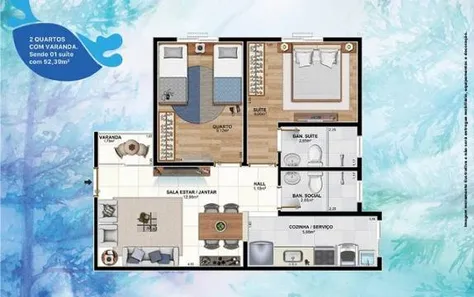Apartamento com 2 Quartos à venda, 53m² no Duarte Silveira, Petrópolis