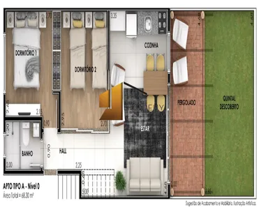 Apartamento com 2 Quartos à venda, 70m² no Camburi, São Sebastião