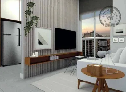 Flat com 1 Quarto à venda, 38m² no Boqueirão, Praia Grande