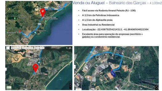 Terreno / Lote / Condomínio para alugar, 4100m² no Mar do Norte, Rio das Ostras