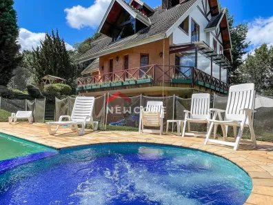 Casa de Condomínio com 5 Quartos à venda, 997m² no Lot Véu da Noiva, Campos do Jordão
