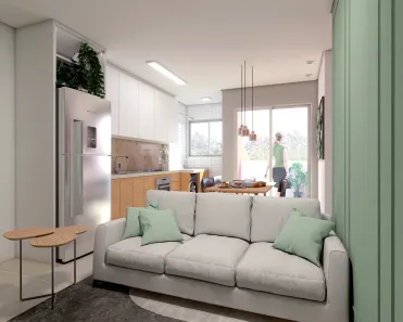 Apartamento com 2 Quartos à venda, 54m² no Pinheirinho, Criciúma