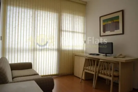 Flat com 1 Quarto para alugar, 45m² no Paraíso do Morumbi, São Paulo