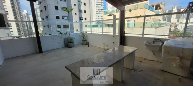Cobertura com 2 Quartos para alugar, 132m² no Jardim Las Palmas, Guarujá