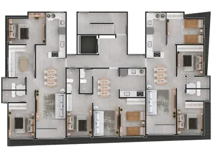 Loft com 3 Quartos à venda, 76m² no Bessa, João Pessoa