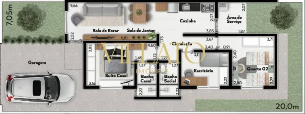 Casa com 3 Quartos à venda, 76m² no Parque das Camélias, Goianira