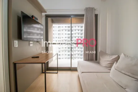 Apartamento com 1 Quarto para venda ou aluguel, 27m² no Santo Amaro, São Paulo