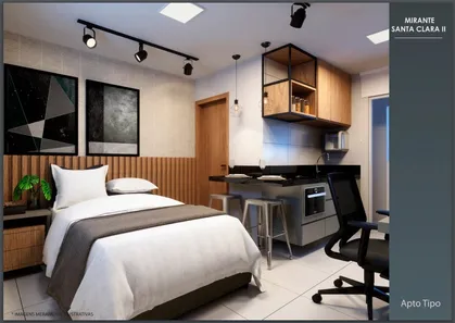 Kitnet com 1 Quarto à venda, 23m² no Santa Clara, Viçosa