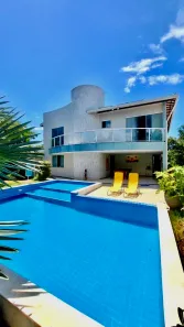 Casa de Condomínio com 4 Quartos para venda ou aluguel, 398m² no Busca Vida (Abrantes), Camaçari