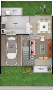 Sobrado com 3 Quartos à venda, 105m² no Ipitanga, Lauro de Freitas